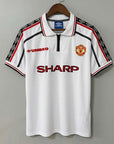Manchester United 1998/99 Edición Especial Conmemorativa Blanca Camiseta