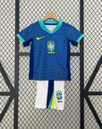 Brazil Away Retro Kids Kit 2024