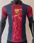 Cj X X FC Barcelona Retro 2000/01 Home Skeleton Player - Slim Fit