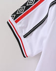 Manchester United 1998/99 Edición Especial Conmemorativa Blanca Camiseta