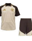 Conjunto Flamengo Treino C/Zíper 26/27 - Bege