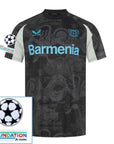 Bayer 04 Leverkusen Third Fan Jersey 2024/25 Patches UCL UEFA Foundation (Official Printing)