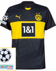 Borussia Dortmund Away 2024/25 Patches UCL UEFA Foundation (Official Printing)