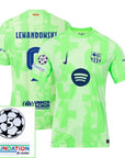 Barcelona Third 2024/25 Patches UCL UEFA Foundation (Official Printing)