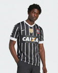 Camisa Retrô Corinthians Reserva 2013 Preta/Branca Masculina