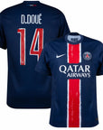 PSG D.Doué 14 Home Fan Jersey 2024/25