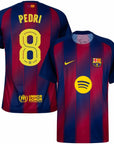 Barcelona Home Pedri 8 Home Fan Jersey 2025/26