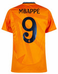 Real Madrid Mbappé 9 Away Fan Jersey 2024/25 Patches UCL UEFA Foundation (Official Printing)