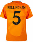 Real Madrid Bellingham 5 Away Fan Jersey 2024/25 Patches UCL UEFA Foundation (Official Printing)