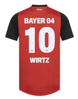 Bayer 04 Leverkusen Wirtz 10 Home Fan Jersey 2024/25 Patches UCL UEFA Foundation (Official Printing)