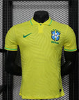 Brazil 25/26 Polo Edition Jersey - Yellow - Player Version - Slim Fit