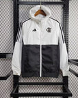 Flamengo Windbreaker Jacket Black and White - Corta Vento