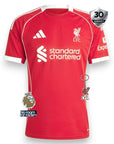 Liverpool Home Jersey 2025/26 - CHAMPIONS 24/25 & Gold Trophy