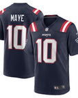 New England Patriots Drake Maye Navy Player Game Jersey - NFL