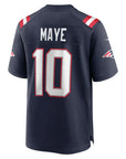 New England Patriots Drake Maye Navy Player Game Jersey - NFL