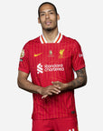 Liverpool Home Jersey 2024/2025 - CHAMPIONS 25 & Gold Trophy