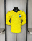 Brazil 2026 Home Player Version Long-Sleeve Jersey [Slim Fit]
