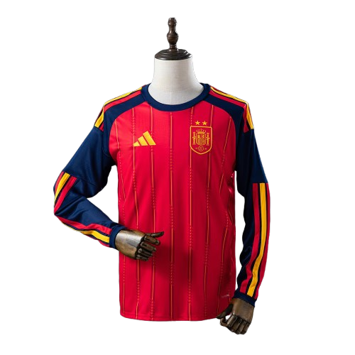España Campeona del Mundo - Manga Larga - 2 Estrellas - Camiseta 2026 - Roja