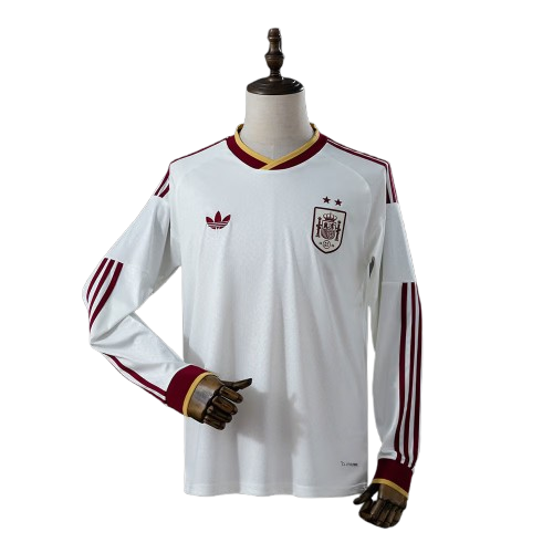 España Campeona del Mundo - Manga Larga - 2 Estrellas - Camiseta 2026 - Blanca