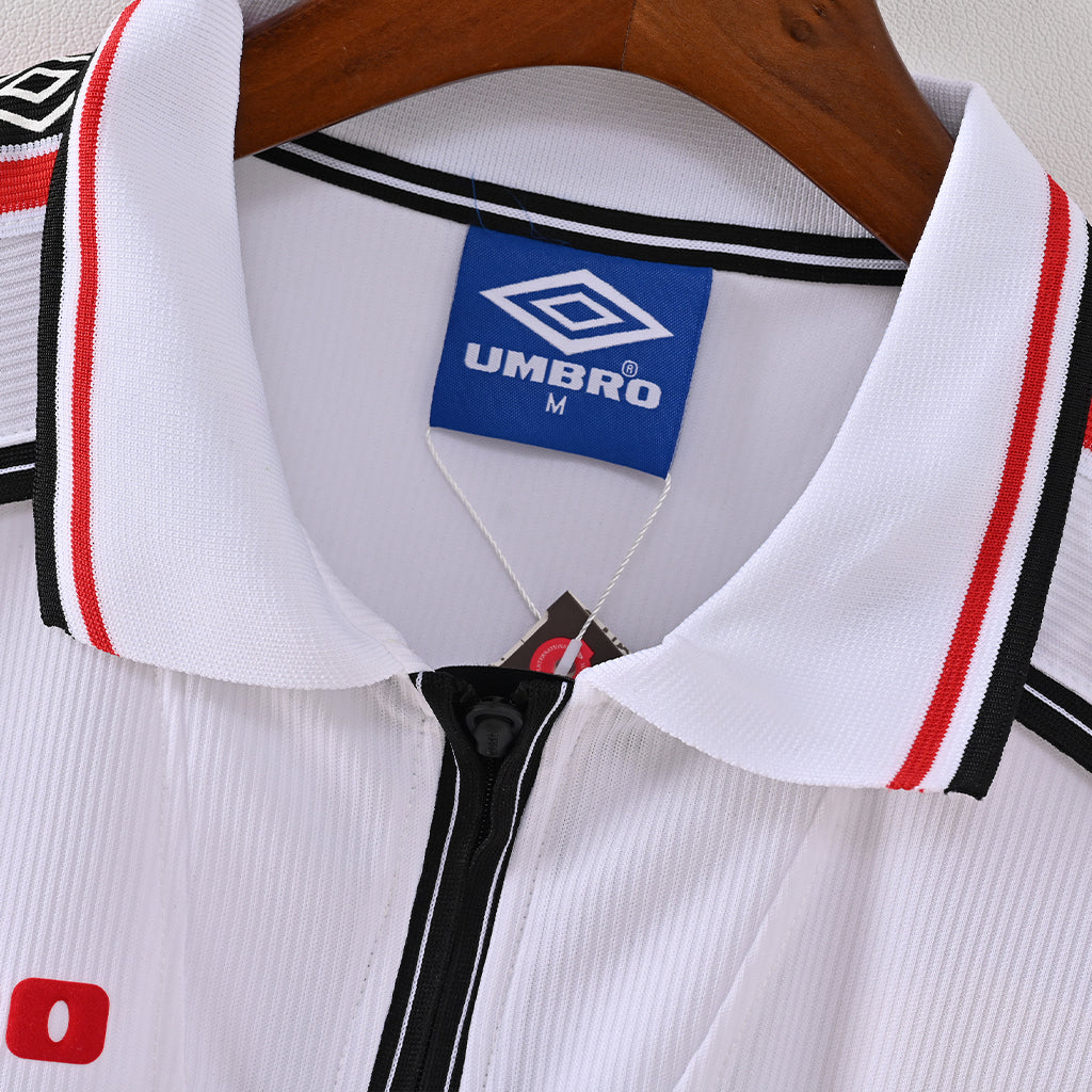 Manchester United 1998/99 Edición Especial Conmemorativa Blanca Camiseta