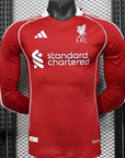 Liverpool Home Player Jersey 2025/26 - Long Sleeve