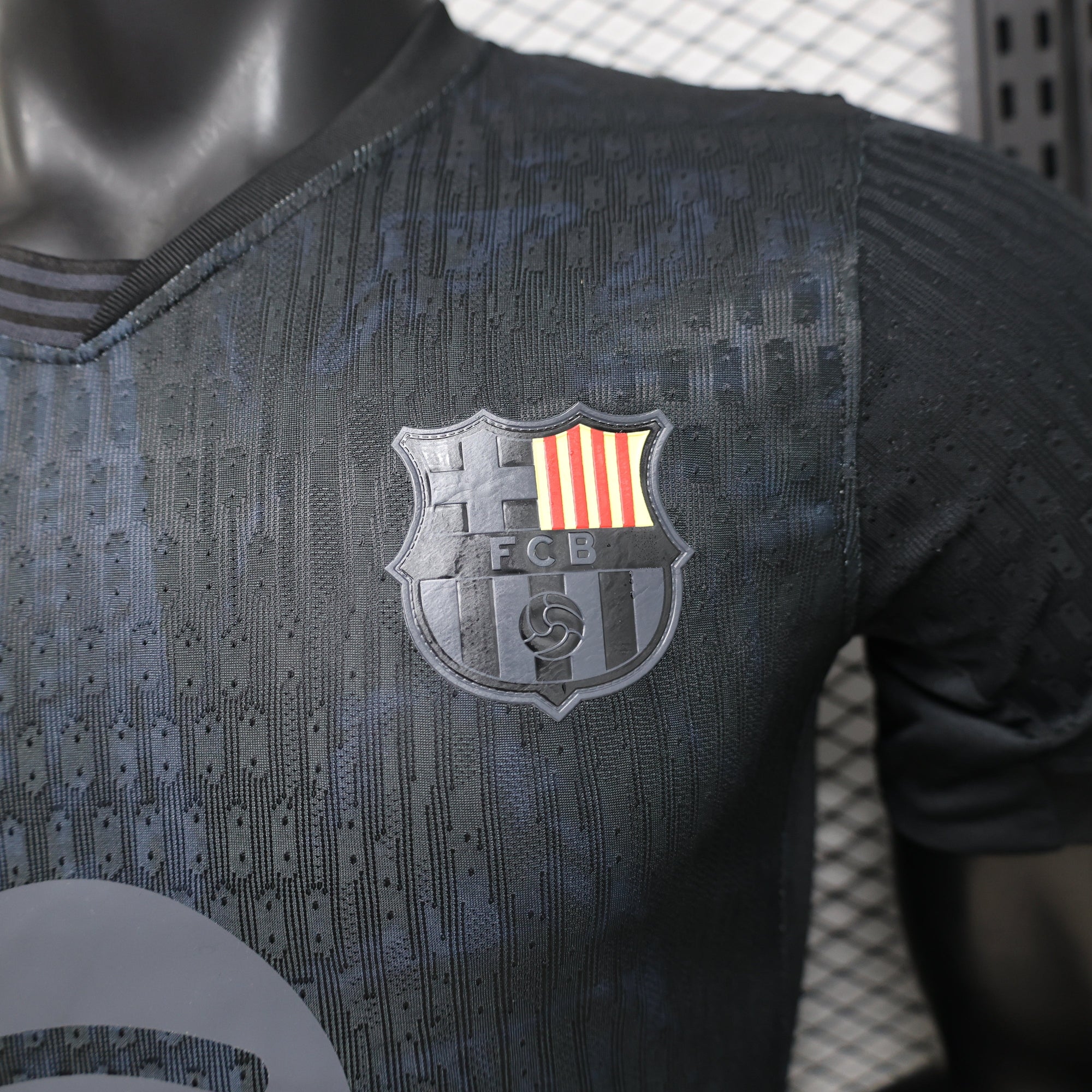 Barcelona 2026 Edición Especial Shadow Negra Camiseta - Versión Jugador