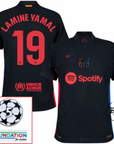 Barcelona Lamine Yamal 19 Away 2024/25 Patches UCL UEFA Foundation (Official Printing)