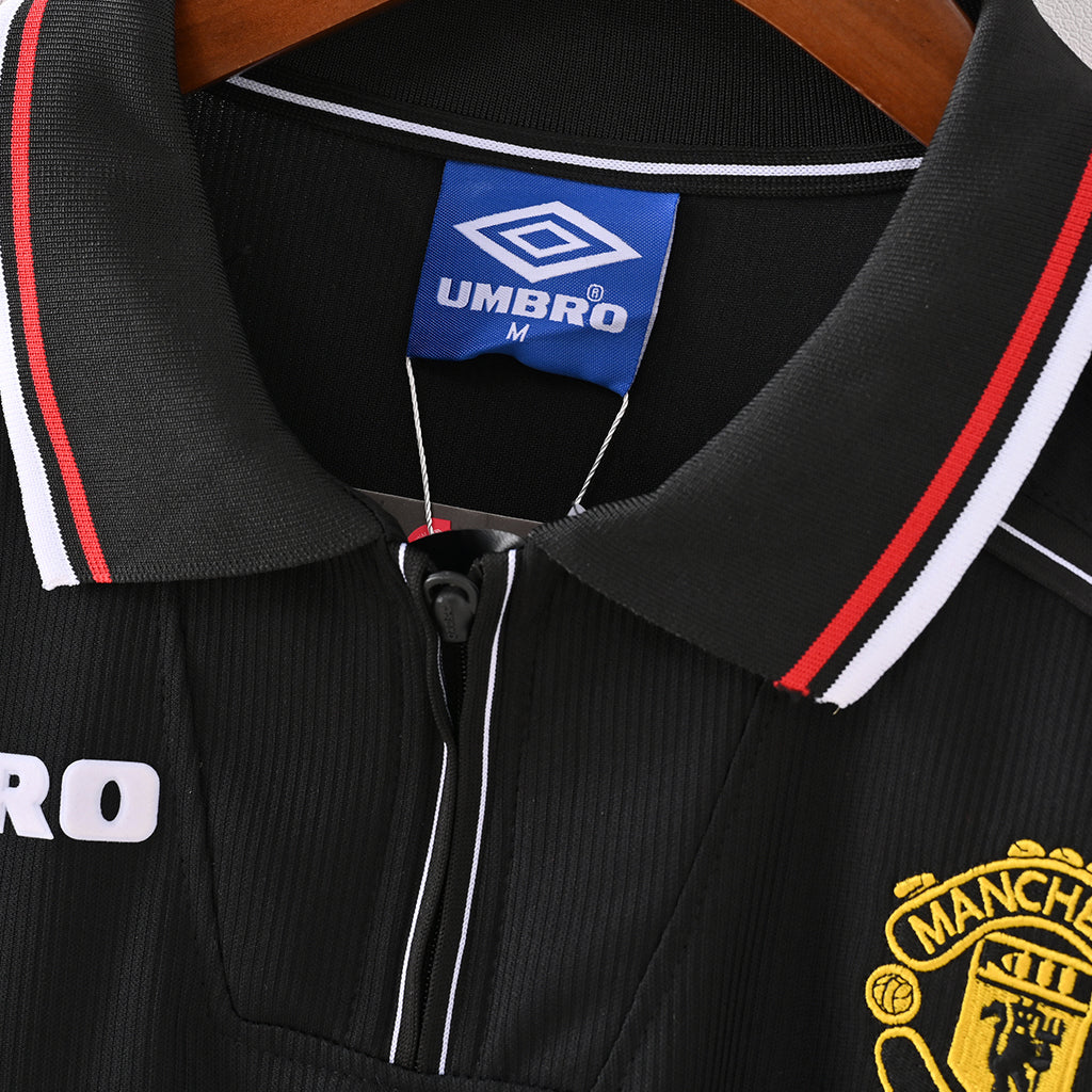 Manchester United 1998/99 Camiseta Negra Especial de Manga Larga