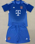 Kids Bayern Munich Jersey Goalkeeper Blue 2025/26