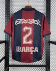 CJ x  x Barcelona Retro 2000/01 Home Skeleton jersey