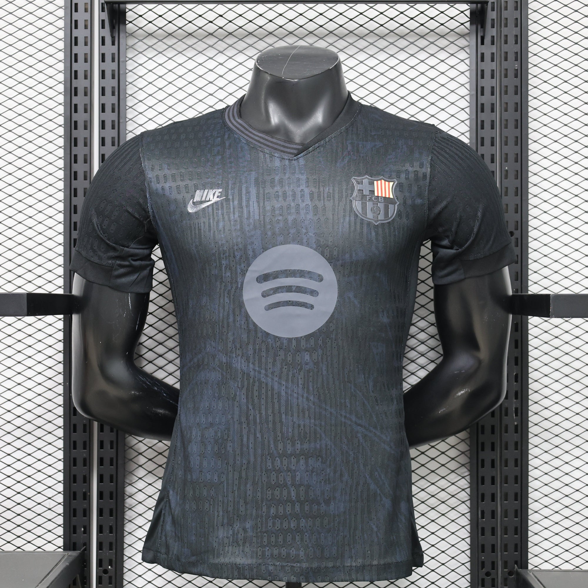 Barcelona 2026 Edición Especial Shadow Negra Camiseta - Versión Jugador