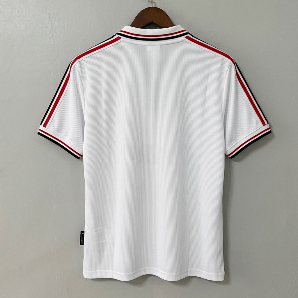 Manchester United 1998/99 Edición Especial Conmemorativa Blanca Camiseta