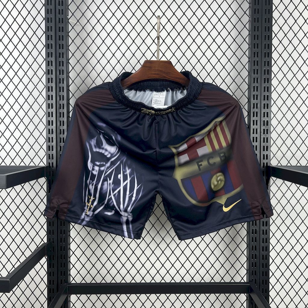 Barcelona x Travis Scott Pantalones Cortos Skeleton