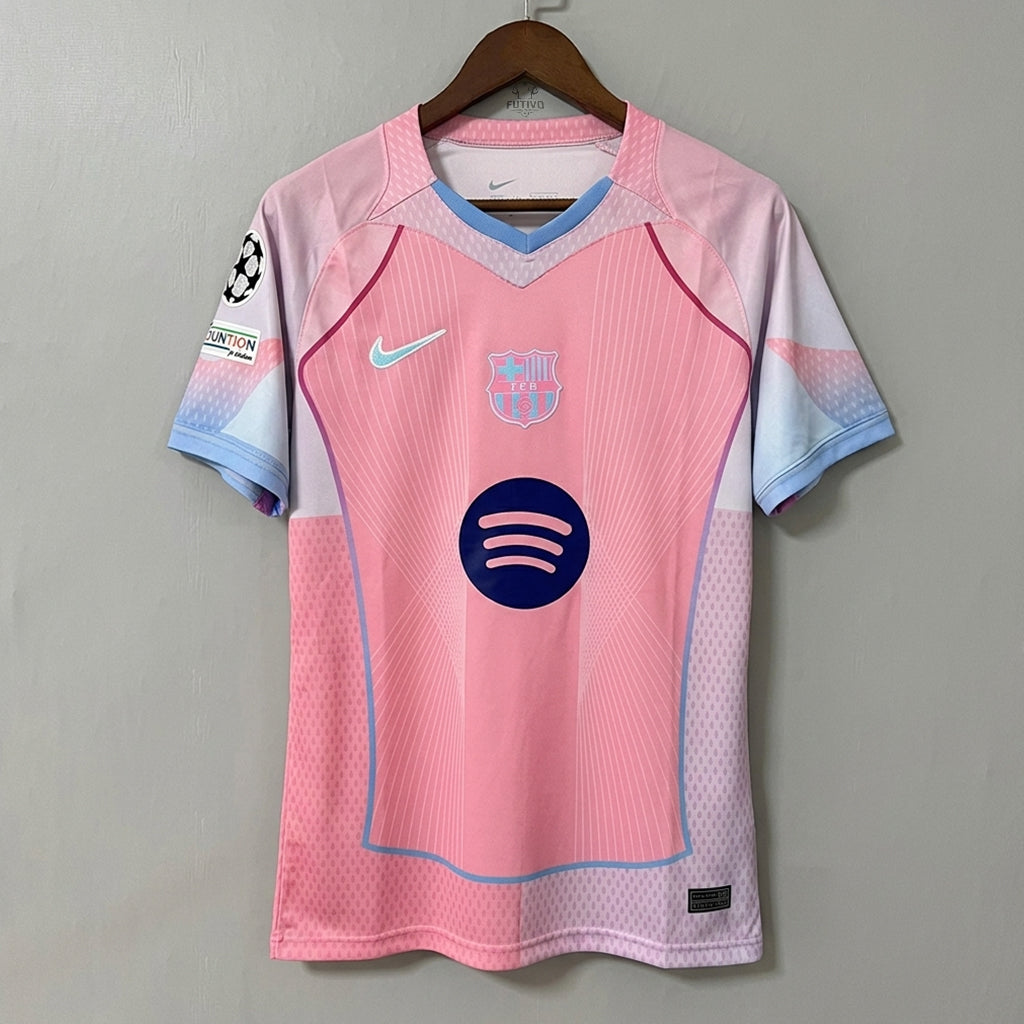 Barcelona 2025 Rosa Camiseta Edición Especial