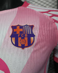 Barcelona 2025/26 Edición Especial Blanca/Rosa Camiseta - Versión Jugador