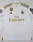 Real Madrid 2019/20 Jersey Long Sleeve Retro - Patch Champions