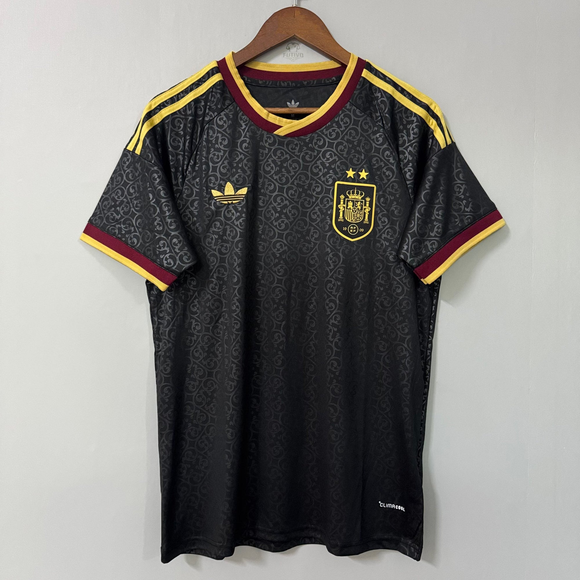 Spain 2026 2 Estrellas Negra Camiseta Especial