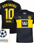 Borussia Dortmund Away 2024/25 Patches UCL UEFA Foundation (Official Printing)