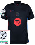 Barcelona Lamine Yamal 19 Away 2024/25 Patches UCL UEFA Foundation (Official Printing)