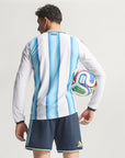 Argentina Home Long Sleeve Fan Jersey Shirt 2026 World Cup