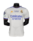 Real Madrid Home Authentic Player [Slim Fit] Player [Slim Fit] Player [Slim Fit] Player 2021/22 Vini JR. 20 FIFA WCC Patch UCL UEFA Foundation Patches - Slim Fit