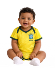 Body Baby Brazil Amarelo/Verde Brasil Word Cup 2026