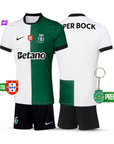 Conjunto Infantil Sporting Stromp Quarto Equipamento 2025/26 - LANÇAMENTO! 🔥💚