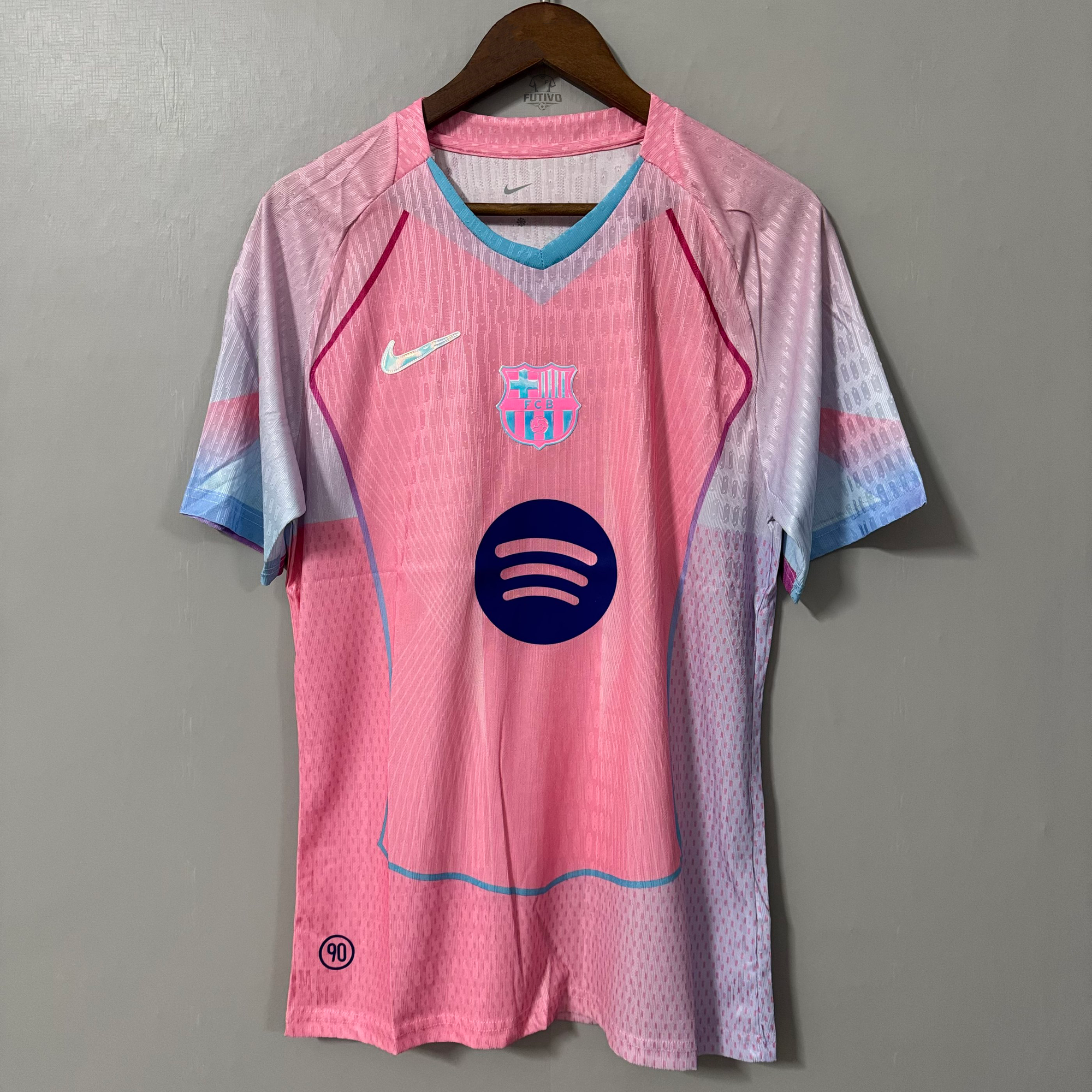 Barcelona 2025 Rosa Camiseta Edición Especial - Versión Jugador