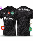 Camisola Sporting Guarda-Redes Preta 2025/26 - ÚLTIMAS UNIDADES! 🔥💚