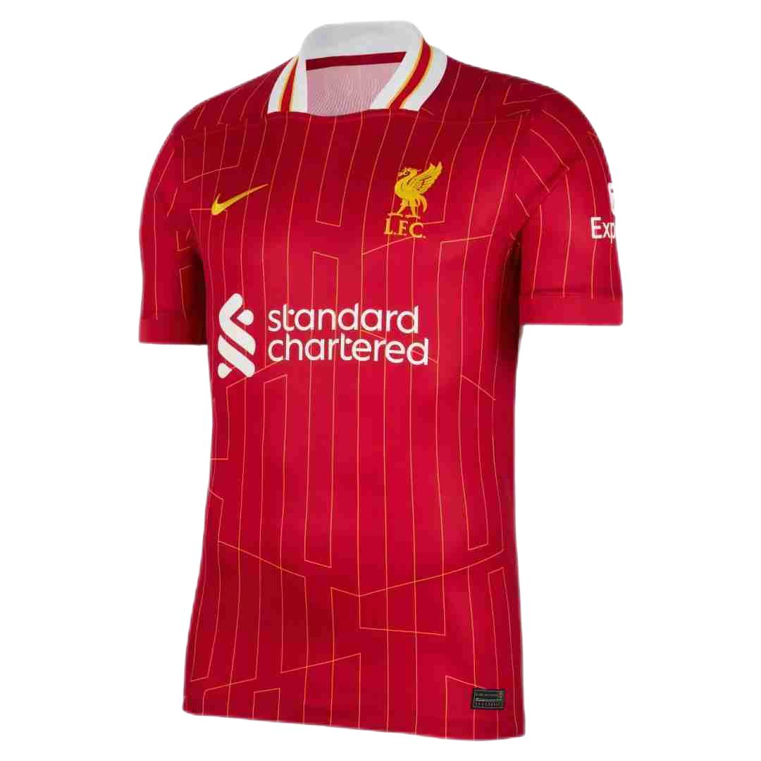 Liverpool Home Jersey 2024/2025 - CHAMPIONS 25 &amp; Gold Trophy