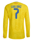 Luis Diaz Long Sleeve Colombia Home - Fan Version World Cup 2026