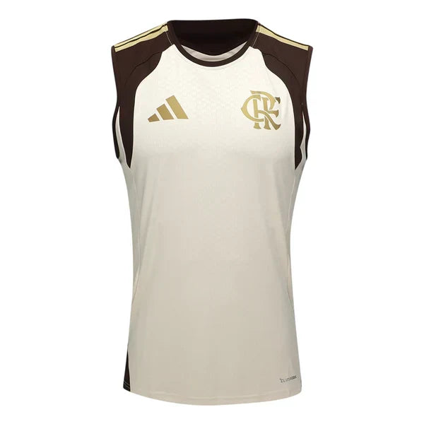 Regata Flamengo Treino Adidas 2026 - Bege