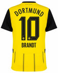 Borussia Dortmund Home 2024/25 Patches UCL UEFA Foundation (Official Printing)