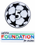 Barcelona Home 2024/25 Patches UCL UEFA Foundation (Official Printing)